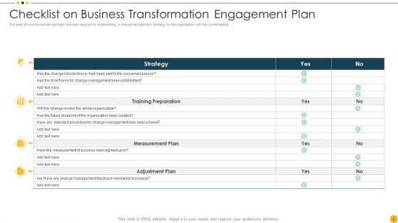 Business Transformation Engagement Plan Ppt PowerPoint Presentation Complete Deck With Slides