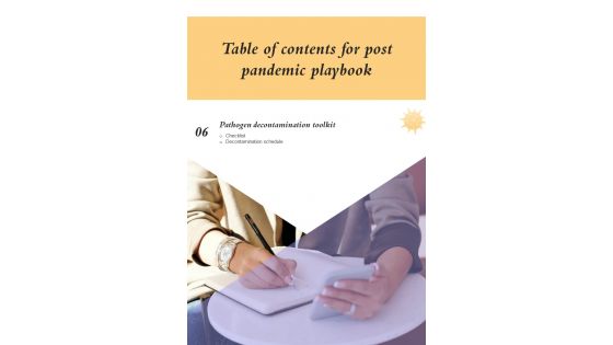 Business Transformation Principles Playbook Post Covid 19 Template
