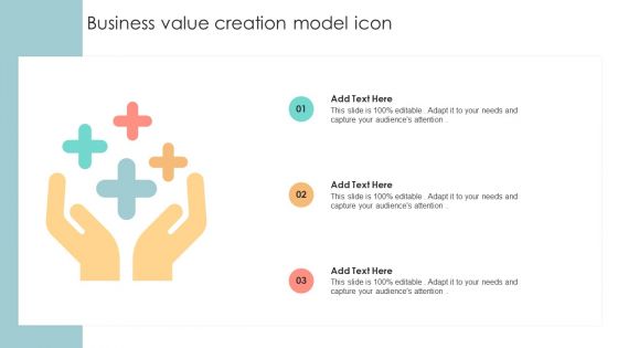 Business Value Creation Model Icon Clipart PDF