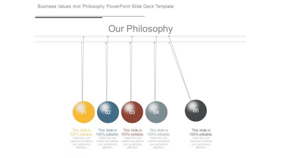 Business Values And Philosophy Powerpoint Slide Deck Template Business Values And Philosophy Powerpoint Slide Deck Template