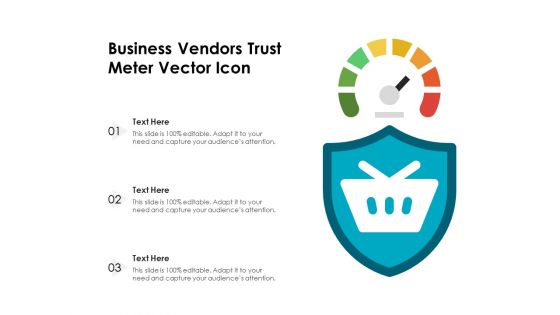 Business Vendors Trust Meter Vector Icon Ppt PowerPoint Presentation Layouts Example PDF