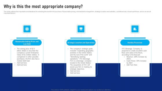 Buy Side Advisory Services In M And A Why Is This The Most Appropriate Company Inspiration PDF