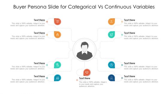 Buyer Persona Slide For Categorical Vs Continuous Variables Ppt PowerPoint Presentation Icon Background Images PDF