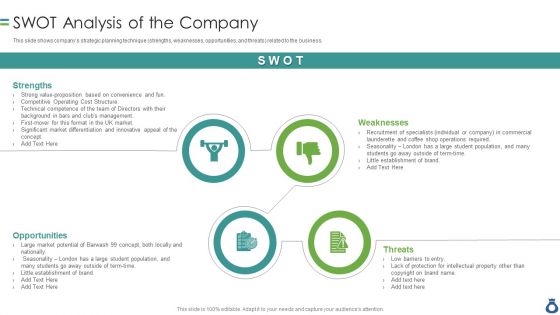 CIM With Operation And Account Statements Swot Analysis Of The Company Portrait PDF