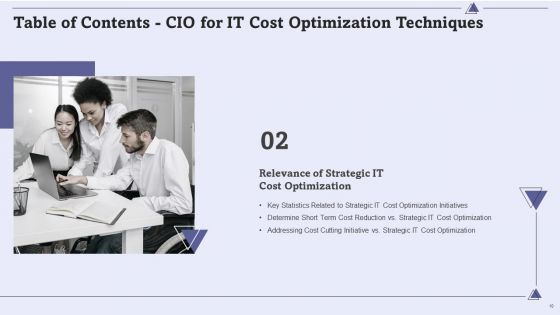 CIO For IT Cost Optimization Techniques Ppt PowerPoint Presentation Complete With Slides