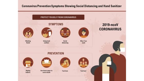 COVID 19 Pandemic Disease Coronavirus Prevention Symptoms Showing Social Distancing And Hand Sanitizer Professional PDF