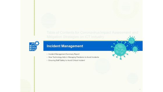 COVID 19 Risk Analysis And Mitigation Policies For Information And Communications Technology Sector Ppt Complete Deck With Slides