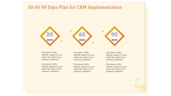 CRM Consulting 30 60 90 Days Plan For CRM Implementation Ppt Gallery Gridlines PDF CRM Consulting 30 60 90 Days Plan For CRM Implementation Ppt Gallery Gridlines PDF