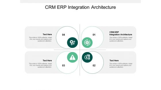 CRM ERP Integration Architecture Ppt PowerPoint Presentation Infographics Clipart Images Cpb