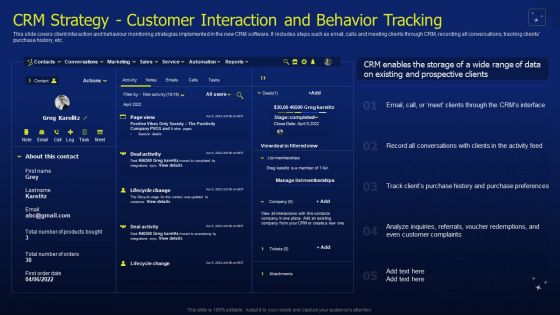 CRM Software Deployment Journey CRM Strategy Customer Interaction And Behavior Mockup PDF CRM Software Deployment Journey CRM Strategy Customer Interaction And Behavior Mockup PDF