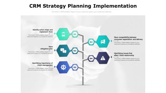 CRM Strategy Planning Implementation Ppt PowerPoint Presentation Styles Demonstration