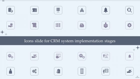 CRM System Implementation Stages Ppt PowerPoint Presentation Complete Deck With Slides