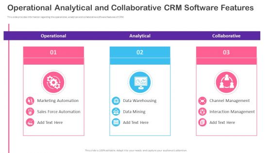 CRM Transformation Toolkit Operational Analytical And Collaborative CRM Software Elements PDF