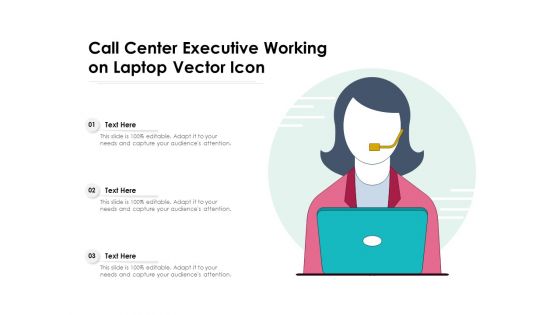 Call Center Executive Working On Laptop Vector Icon Ppt PowerPoint Presentation Portfolio Designs PDF Call Center Executive Working On Laptop Vector Icon Ppt PowerPoint Presentation Portfolio Designs PDF