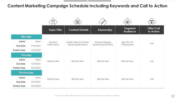 Campaign Schedule Ppt PowerPoint Presentation Complete With Slides