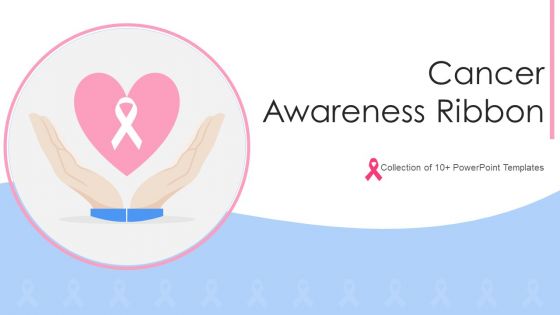 Cancer Awareness Ribbon Icon Ppt PowerPoint Presentation Complete With Slides
