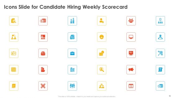 Candidate Hiring Weekly Scorecard Ppt PowerPoint Presentation Complete Deck With Slides