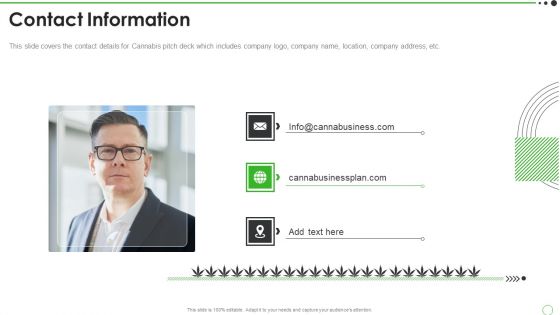 Cannabis Venture Capital Funding Contact Information Rules PDF