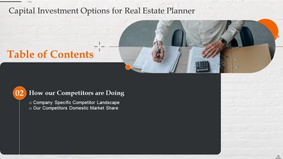 Capital Investment Options For Real Estate Planner Ppt PowerPoint Presentation Complete Deck With Slides
