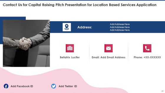 Capital Raising Pitch Presentation For Location Based Services Application Ppt PowerPoint Presentation Complete Deck With Slides