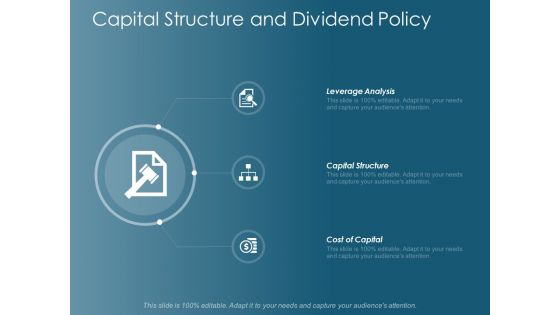 Capital Structure And Dividend Policy Ppt Powerpoint Presentation Icon Visual Aids