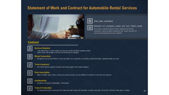 Car Hiring Proposal Ppt PowerPoint Presentation Complete Deck With Slides