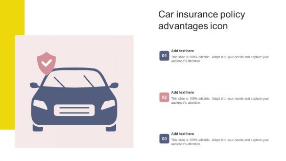 Car Insurance Policy Advantages Icon Diagrams PDF Car Insurance Policy Advantages Icon Diagrams PDF