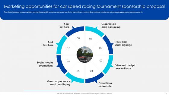 Car Speed Racing Tournament Sponsorship Proposal Ppt PowerPoint Presentation Complete Deck With Slides