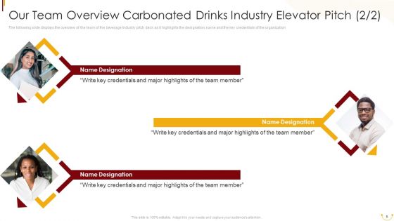 Carbonated Drinks Industry Elevator Pitch Ppt PowerPoint Presentation Complete Deck With Slides
