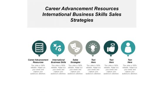 Career Advancement Resources International Business Skills Sales Strategies Ppt PowerPoint Presentation Infographics Influencers