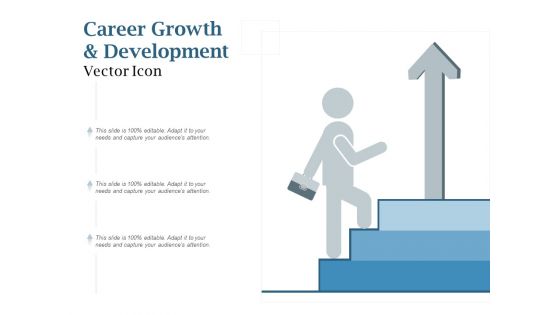 Career Growth And Development Vector Icon Ppt PowerPoint Presentation File Smartart