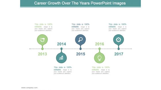 Career Growth Over The Years Powerpoint Images