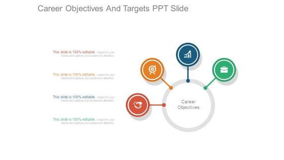 Career Objectives And Targets Ppt Slide