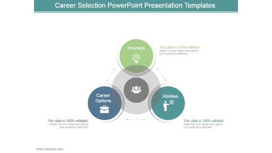 Career Selection Powerpoint Presentation Templates