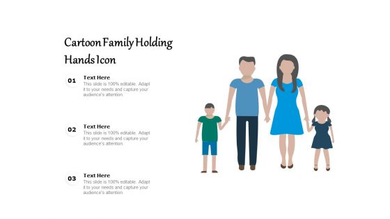 Cartoon Family Holding Hands Icon Ppt PowerPoint Presentation Icon Slides PDF