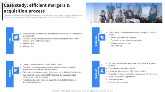 Case Study Efficient Mergers And Acquisition Process Background PDF Case Study Efficient Mergers And Acquisition Process Background PDF
