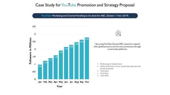 Case Study For Youtube Promotion And Strategy Proposal Years Ppt PowerPoint Presentation Model Tips