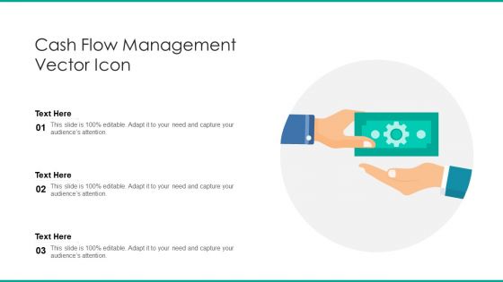 Cash Flow Management Vector Icon Ppt Professional Demonstration PDF
