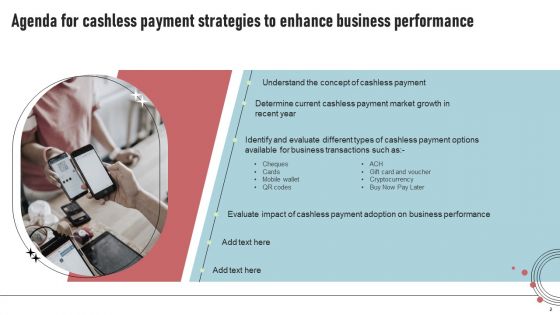 Cashless Payment Strategies To Enhance Business Performance Ppt PowerPoint Presentation Complete Deck With Slides