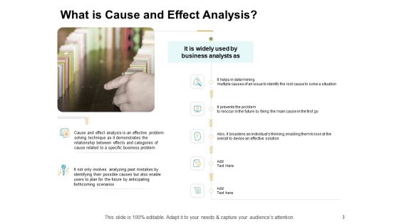 Cause And Effect For Business Problem Solution Ppt PowerPoint Presentation Complete Deck With Slides