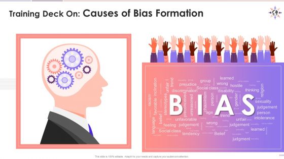 Causes Of Bias Formation Training Deck On Diversity And Inclusion Training Ppt