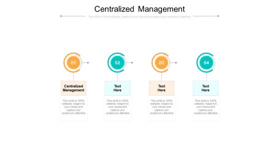 Centralized Management Ppt PowerPoint Presentation Pictures Guide Cpb
