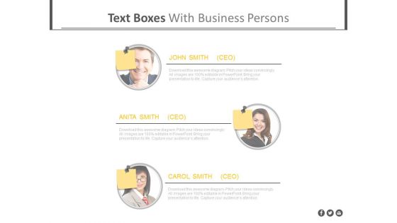 Ceo And Management Team Powerpoint Slides