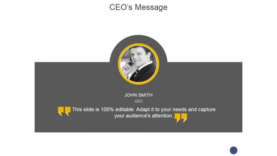 Ceos Message Template 1 Ppt PowerPoint Presentation Visual Aids Files