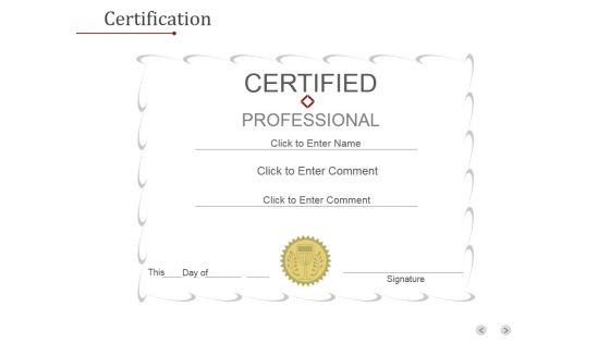 Certification Ppt PowerPoint Presentation Pictures