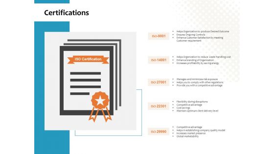 Certifications Ppt PowerPoint Presentation File Influencers