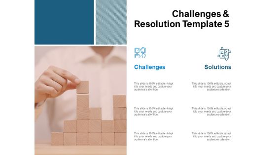 Challenges And Resolution Template 5 Ppt PowerPoint Presentation Professional Design Ideas Challenges And Resolution Template 5 Ppt PowerPoint Presentation Professional Design Ideas
