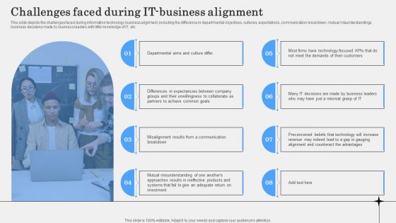 Challenges Faced During IT Business Alignment Inspiration PDF