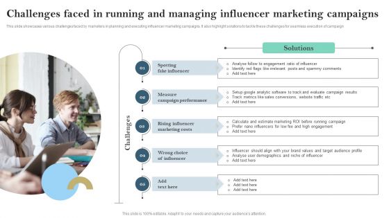 Challenges Faced In Running And Managing Influencer Marketing Campaigns Ppt PowerPoint Presentation File Portfolio PDF