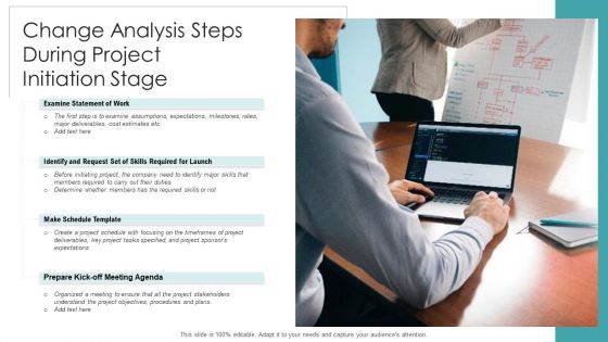 Change Analysis Steps During Project Initiation Stage Ppt PowerPoint Presentation Gallery Skills PDF